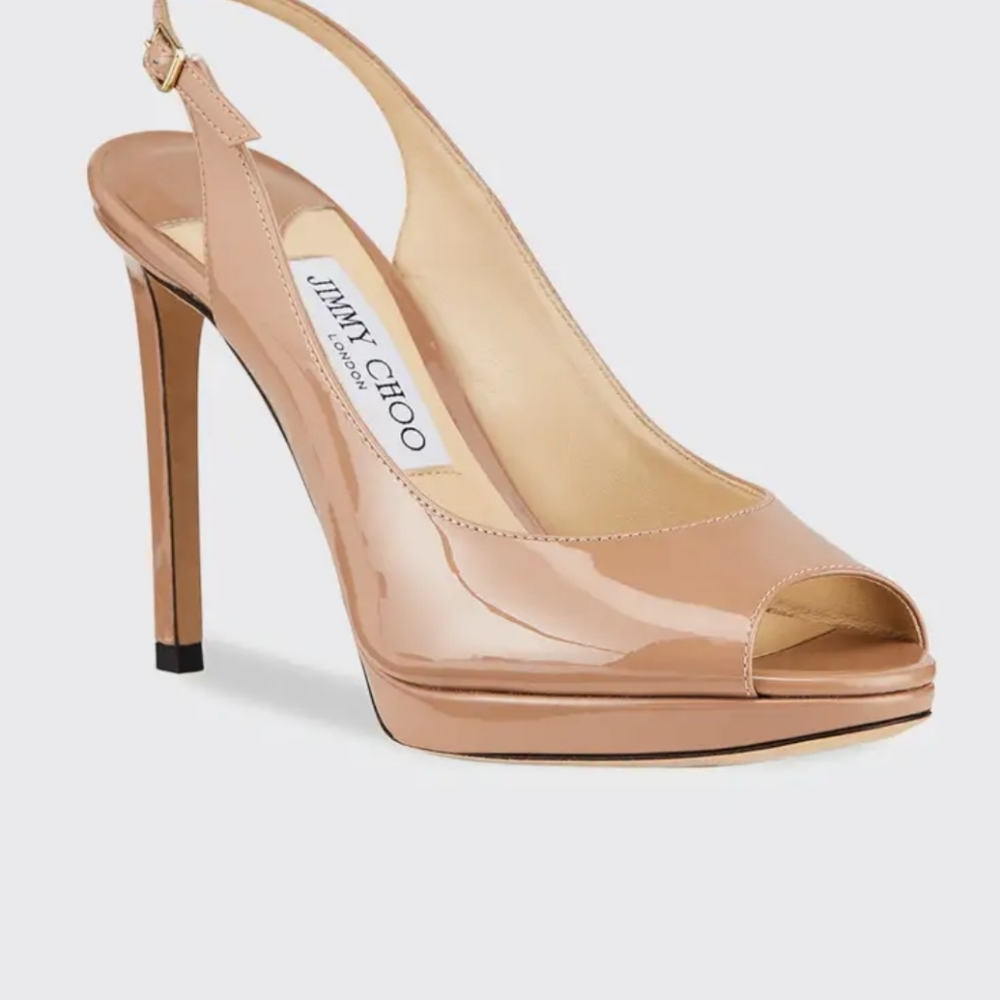 Jimmy Choo Slingback Heels 6 1/2 Nova Pump